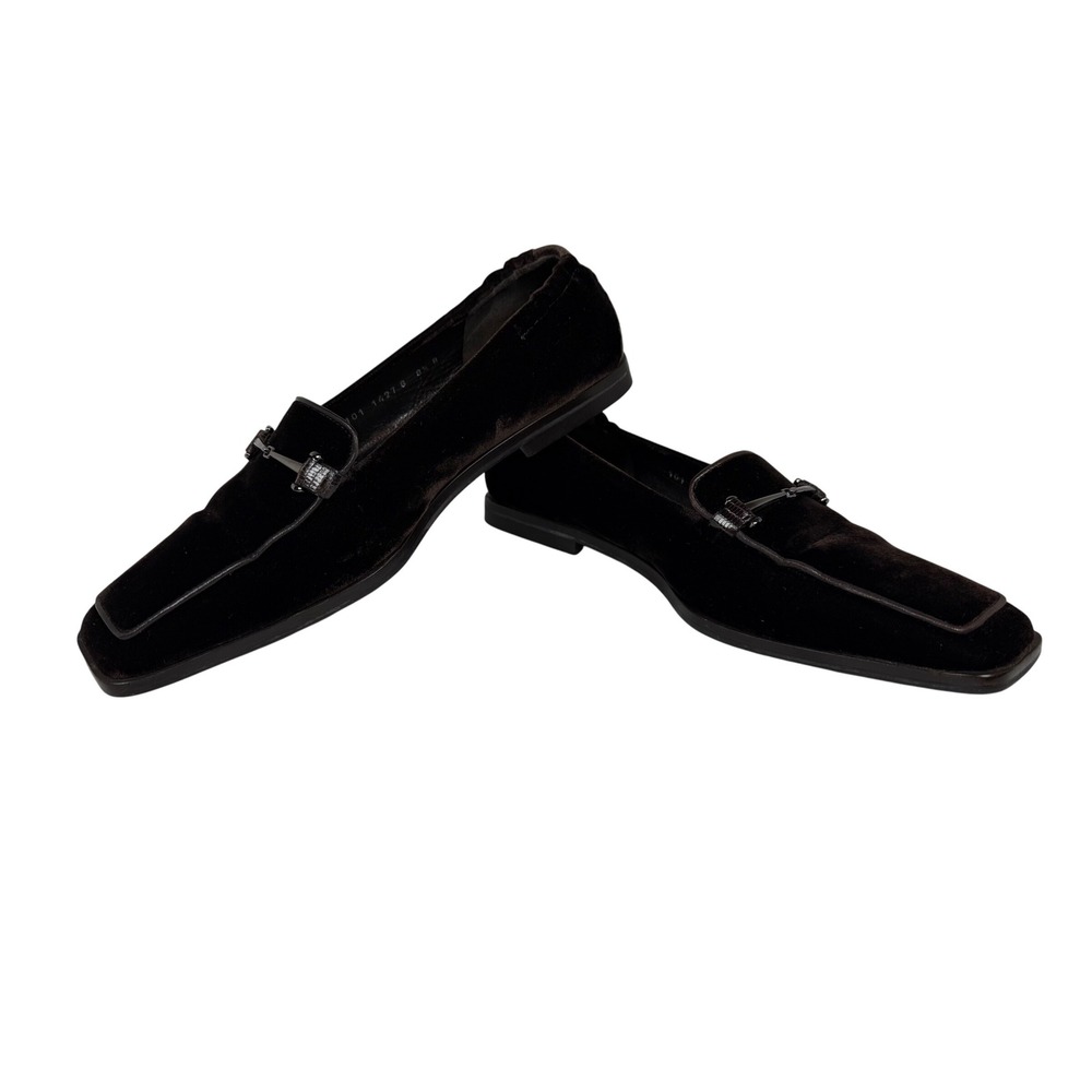 GUCCI Women's Suede Bit Loafers, Espresso Brown, Silver Bit Hardware, Size 8.5 B - Picture 8 of 13